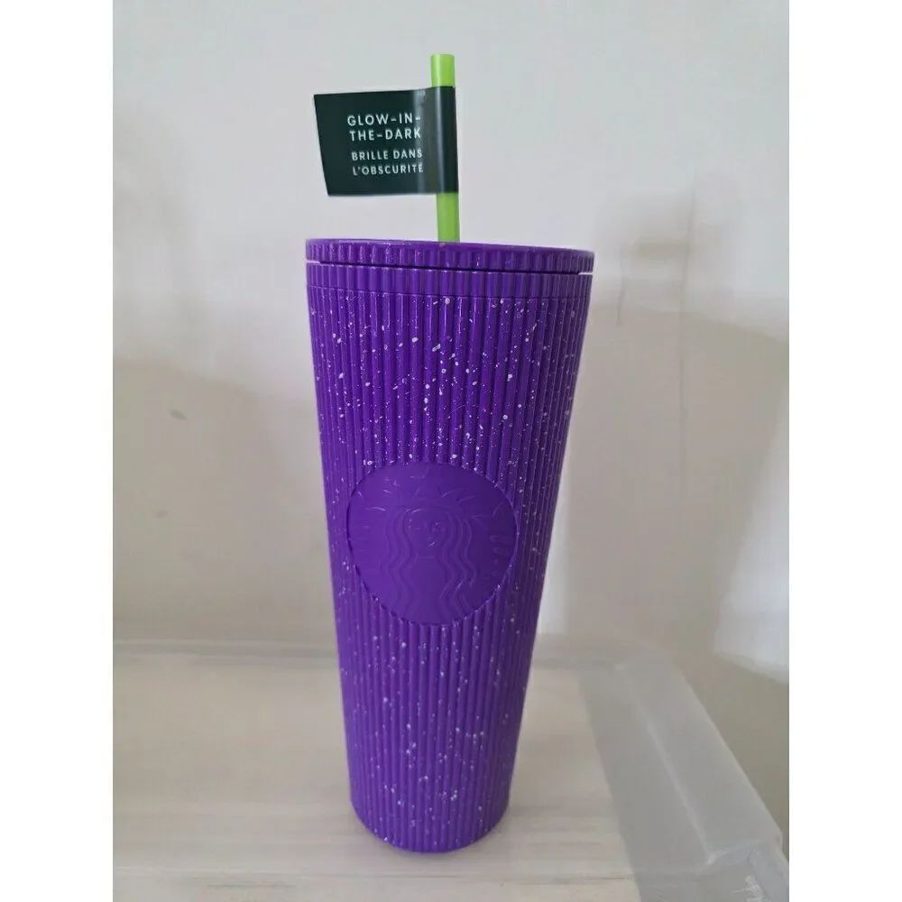 Starbucks 2024 Halloween Purple Glow In The Dark Tumbler, Brand NEW